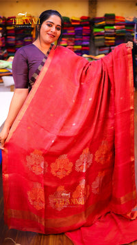 Pineapple Matka Tissue Saree