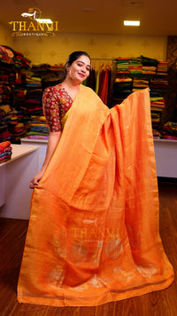 Pineapple Matka Tissue Saree