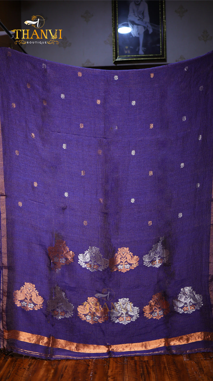 Pineapple Matka Tissue Saree