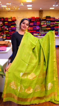 Pineapple Matka Tissue Saree