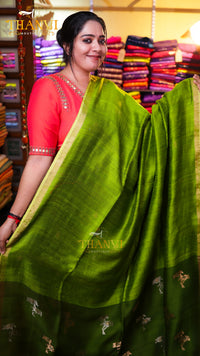 Pineapple matka silk Saree