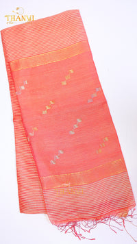 Pineapple matka silk Saree