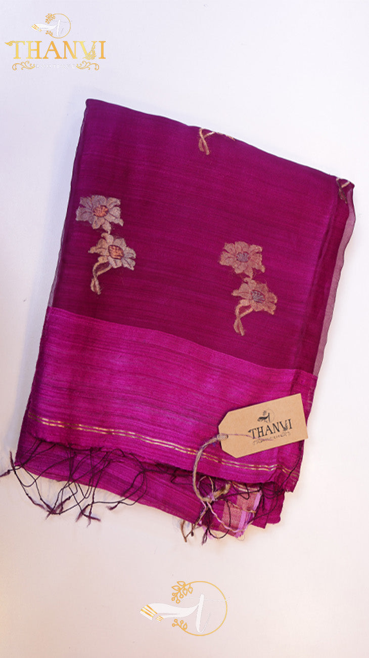 Pineapple matka silk Saree