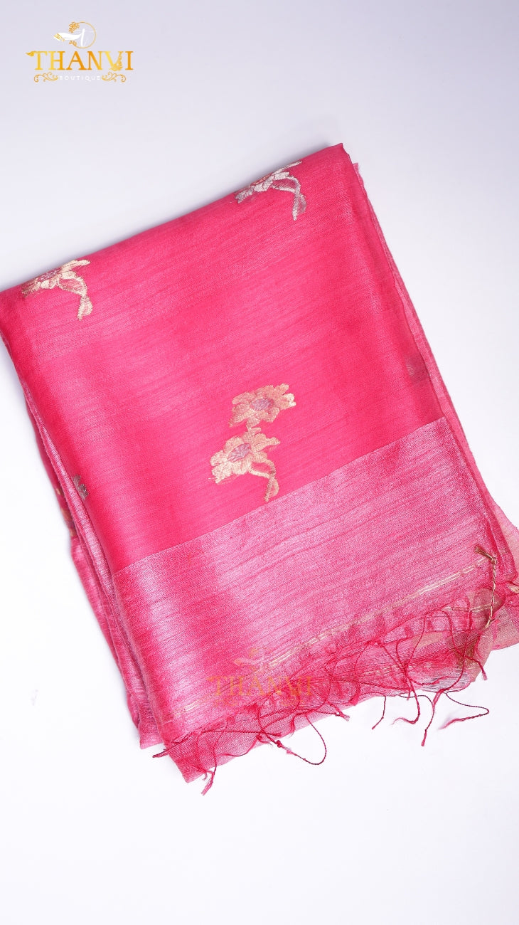 Pineapple matka silk Saree
