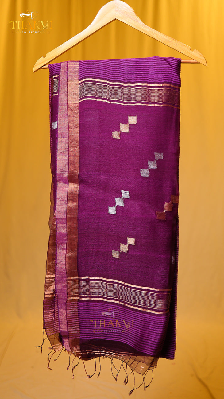 Pineapple matka silk Saree