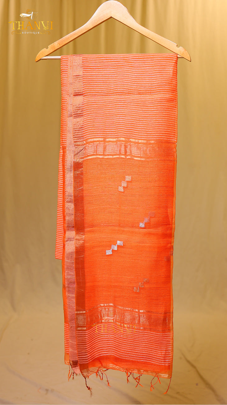Pineapple matka silk Saree