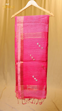 Pineapple matka silk Saree