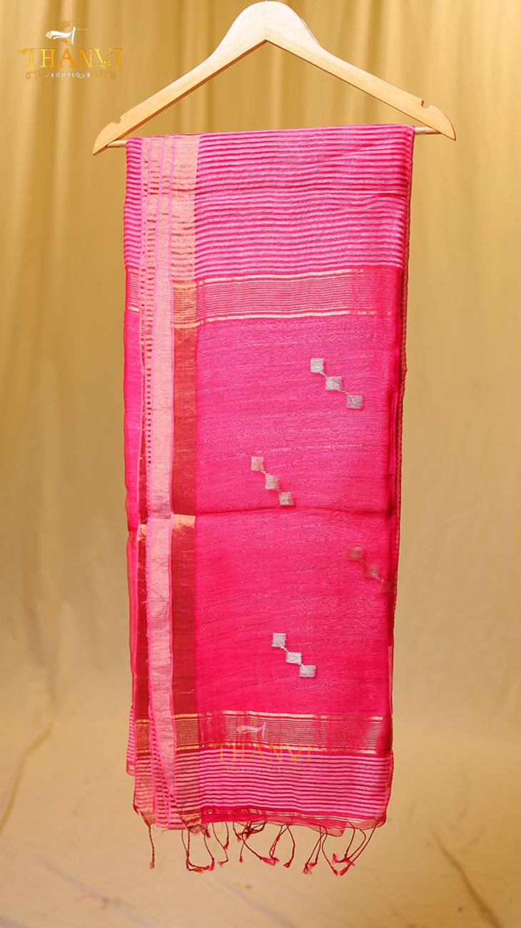 Pineapple matka silk Saree