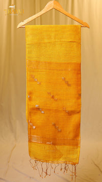 Pineapple matka silk Saree