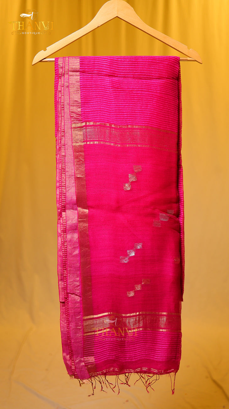 Pineapple matka silk Saree
