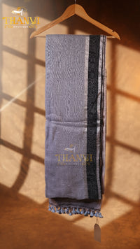 Plain High Count Linen Saree