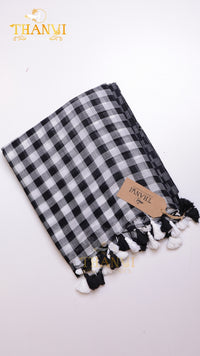 Popstick Checks Saree