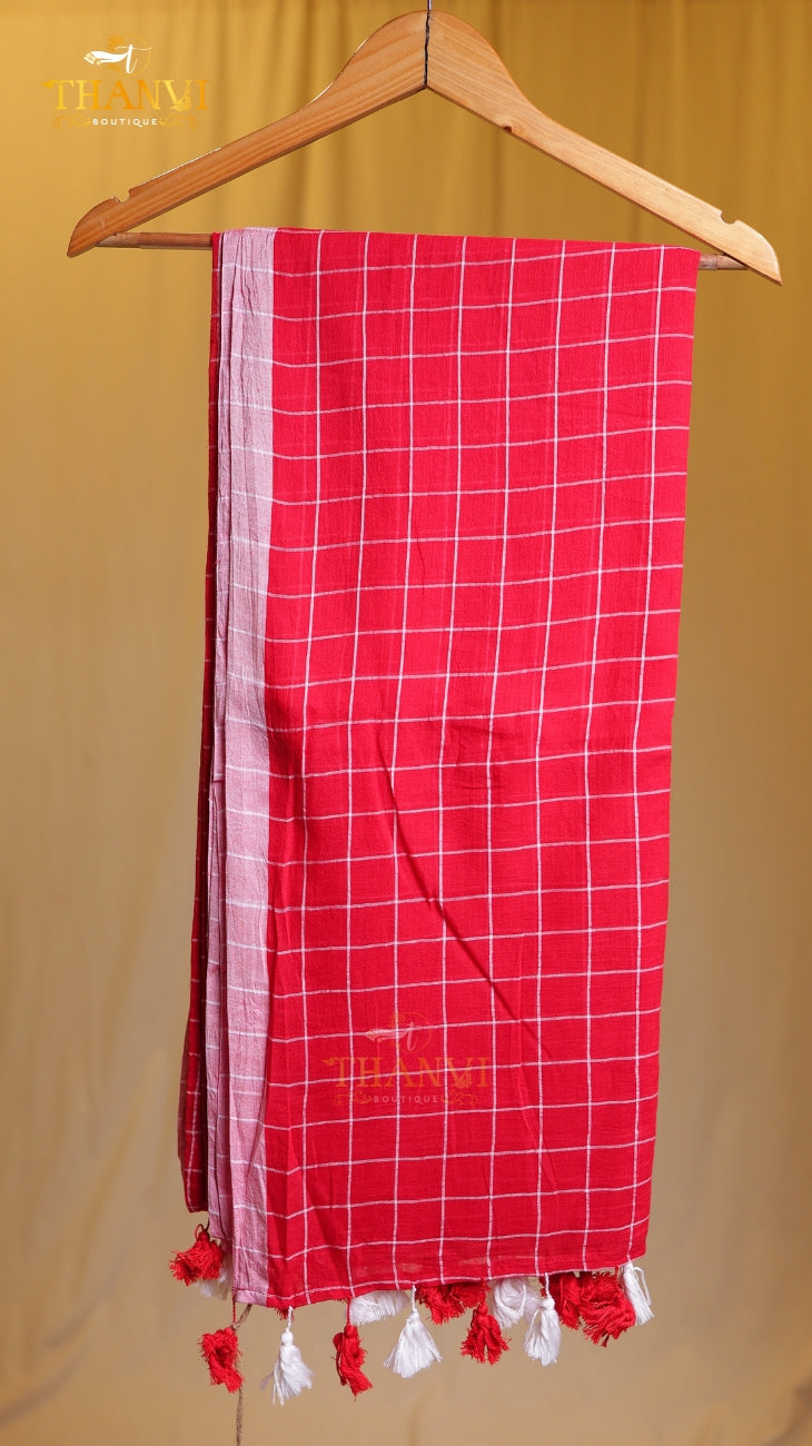 Popstick Checks Saree