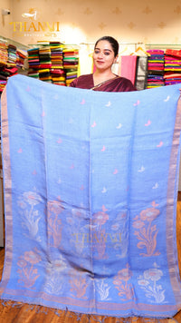 Premium Mashru Linen Saree