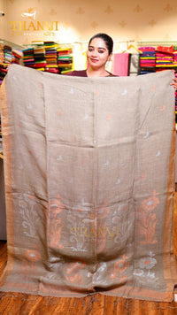 Premium Mashru Linen Saree