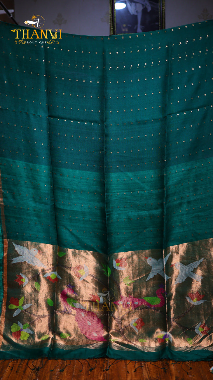 Pure Sequence Matka Silk Saree