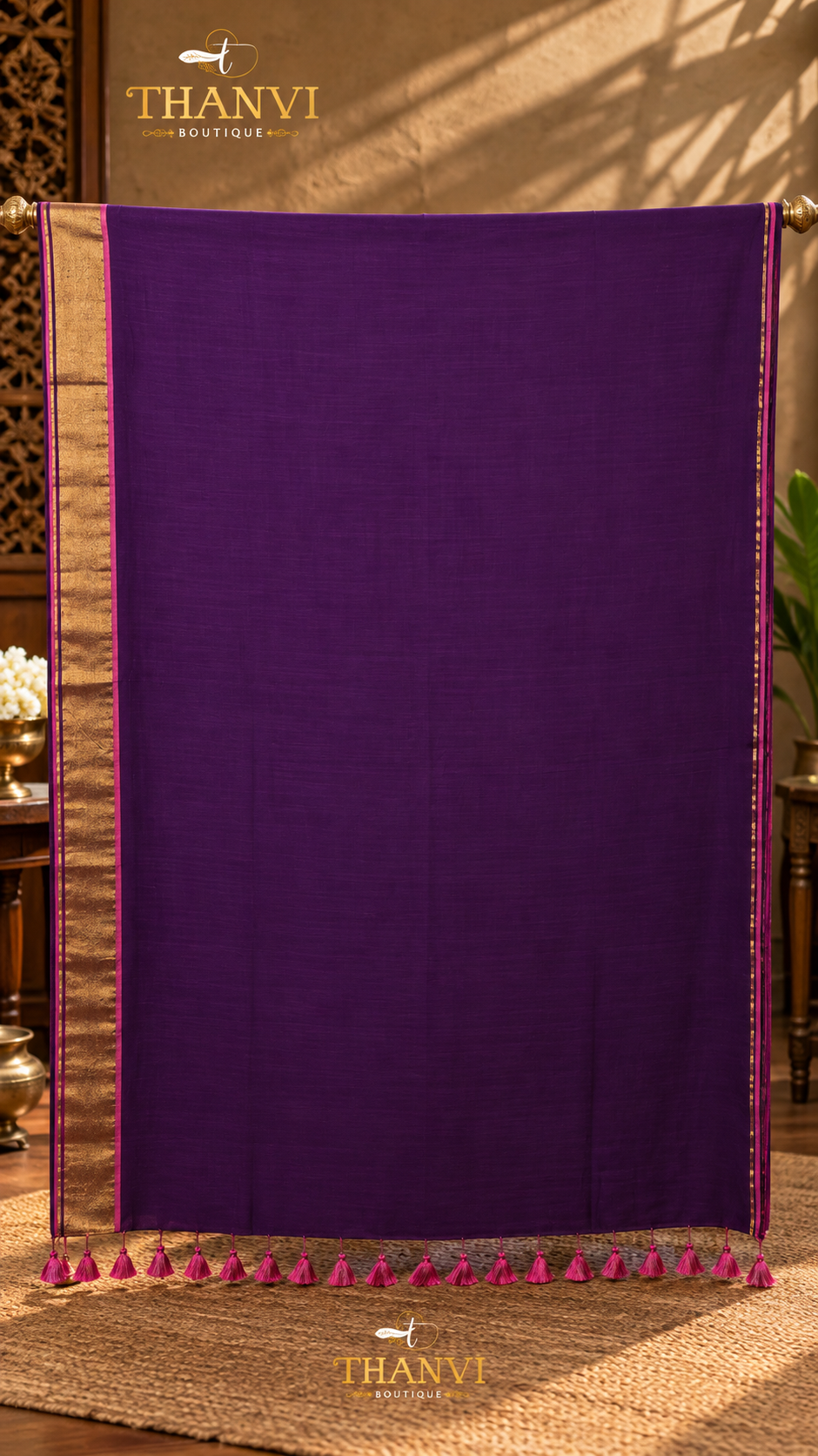 String Border Saree