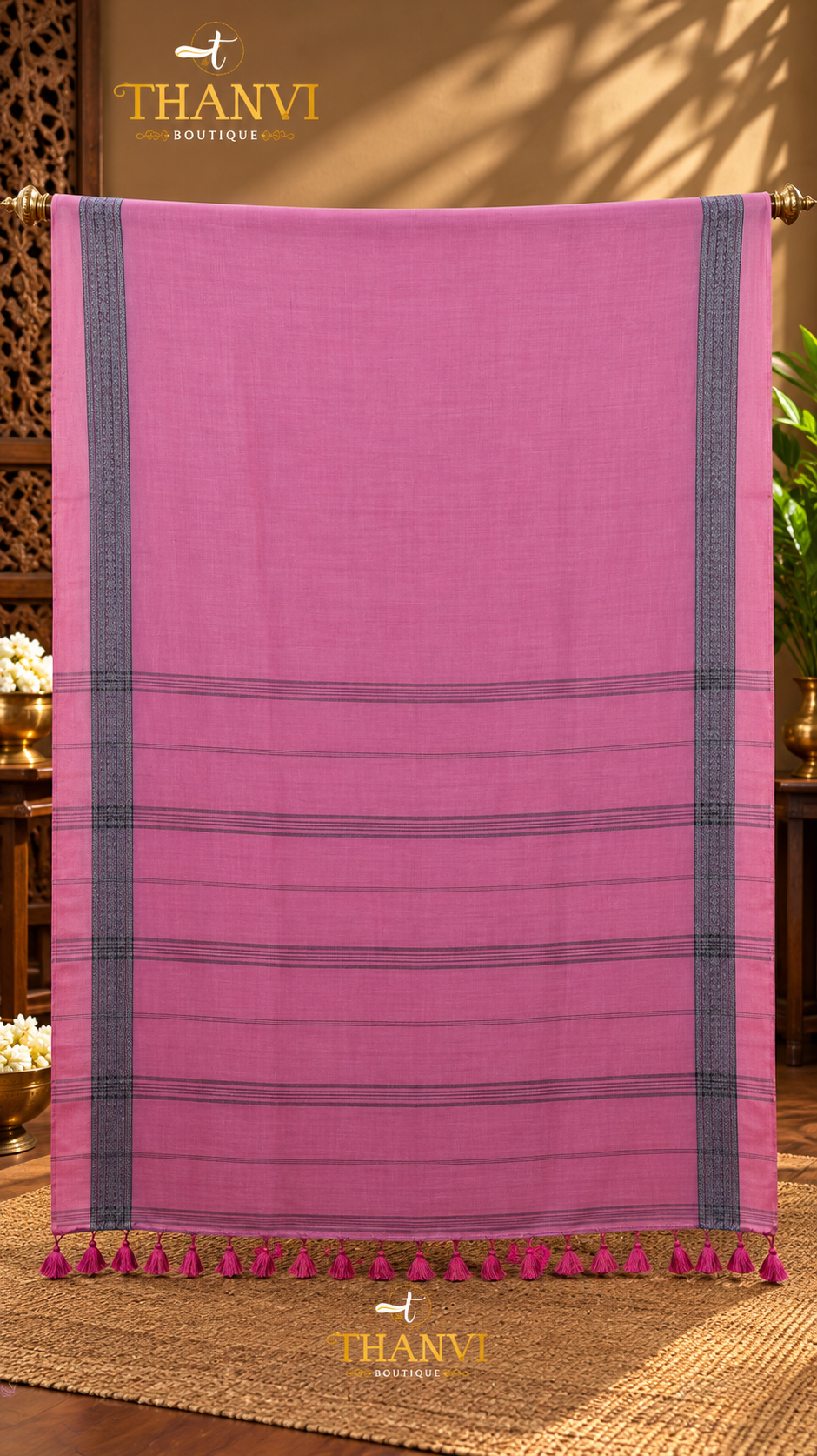 String Border Saree