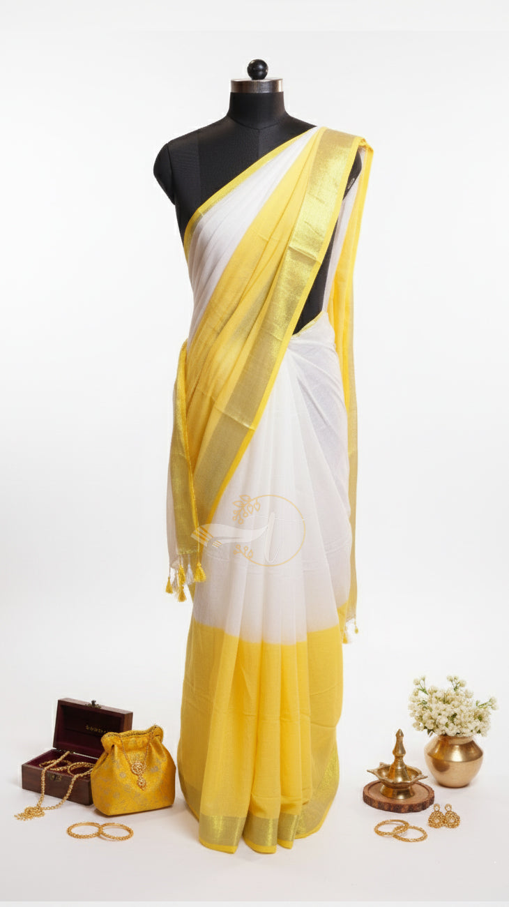 String Border Saree