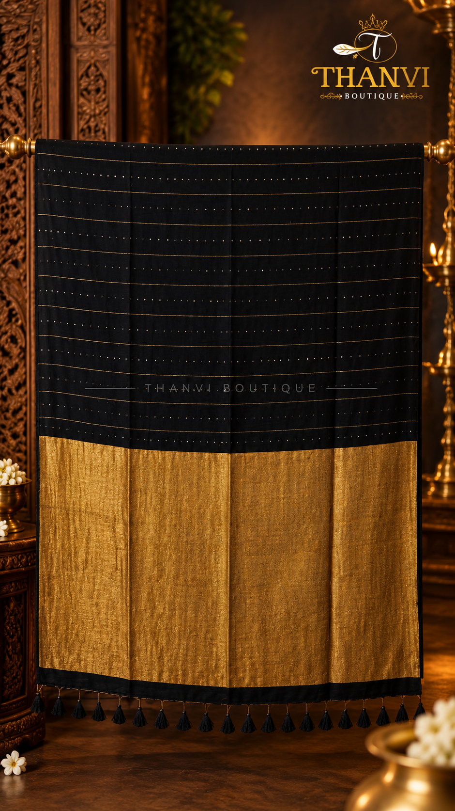 Mulberry Sequence Saree