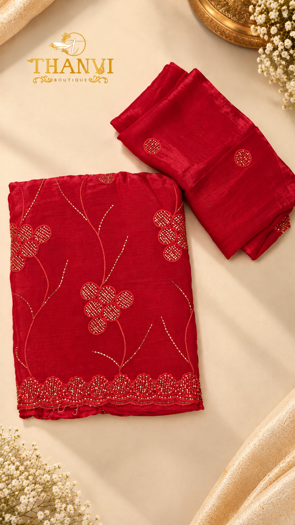 Premium Satin Saree