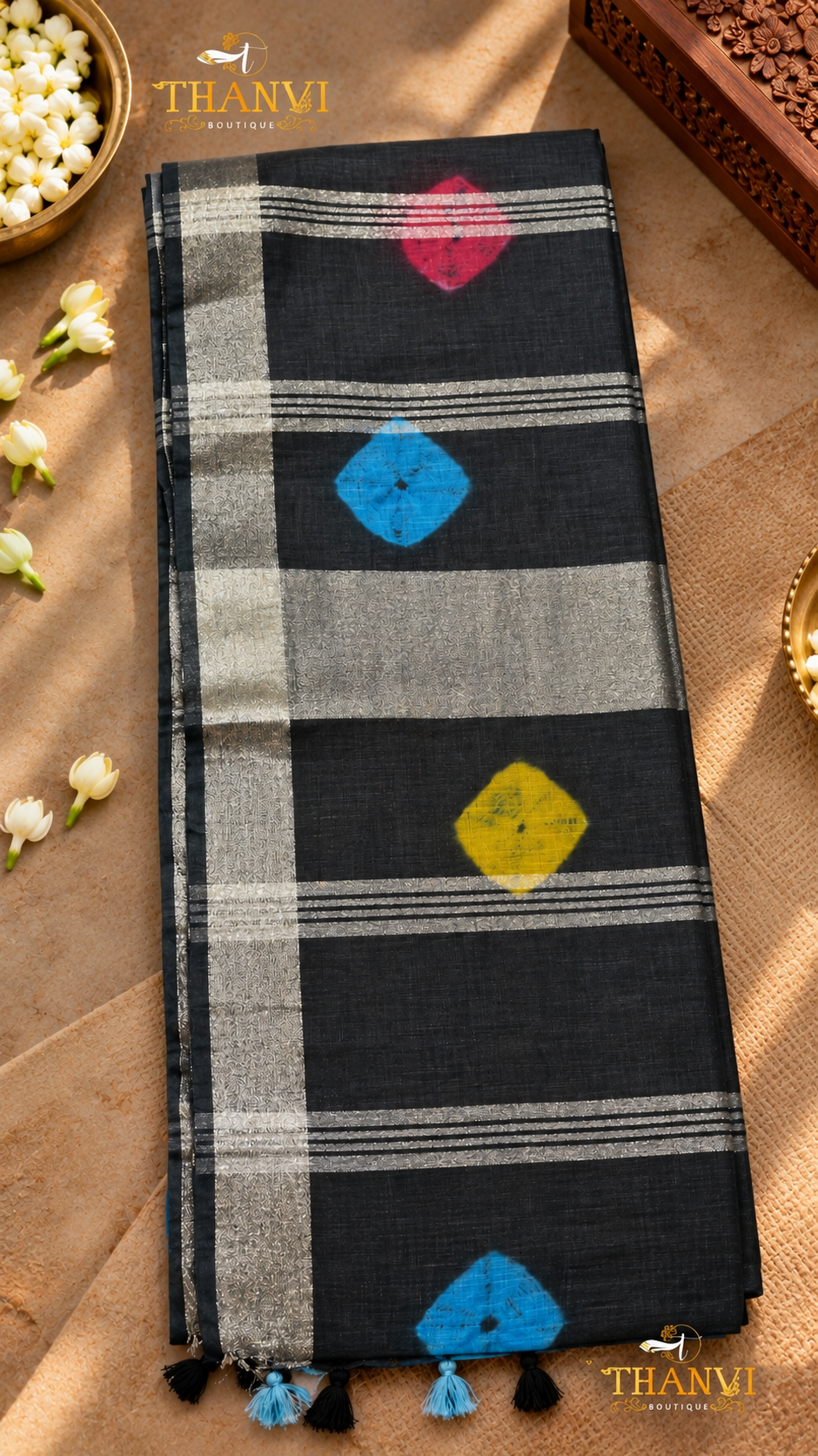 Batik Print Saree