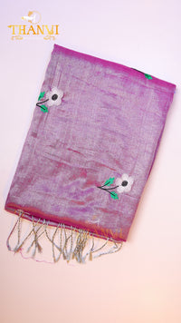 Dual Tissue EMB Saree