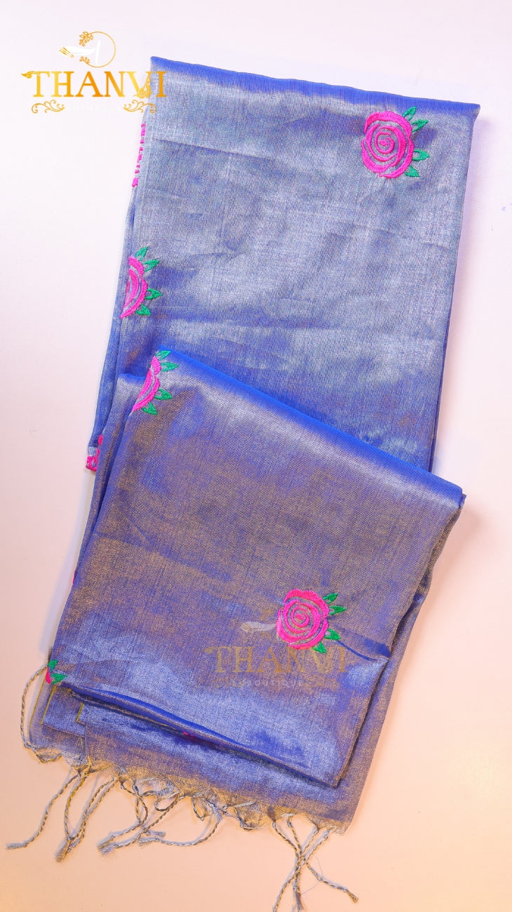 Dual Tissue EMB Saree