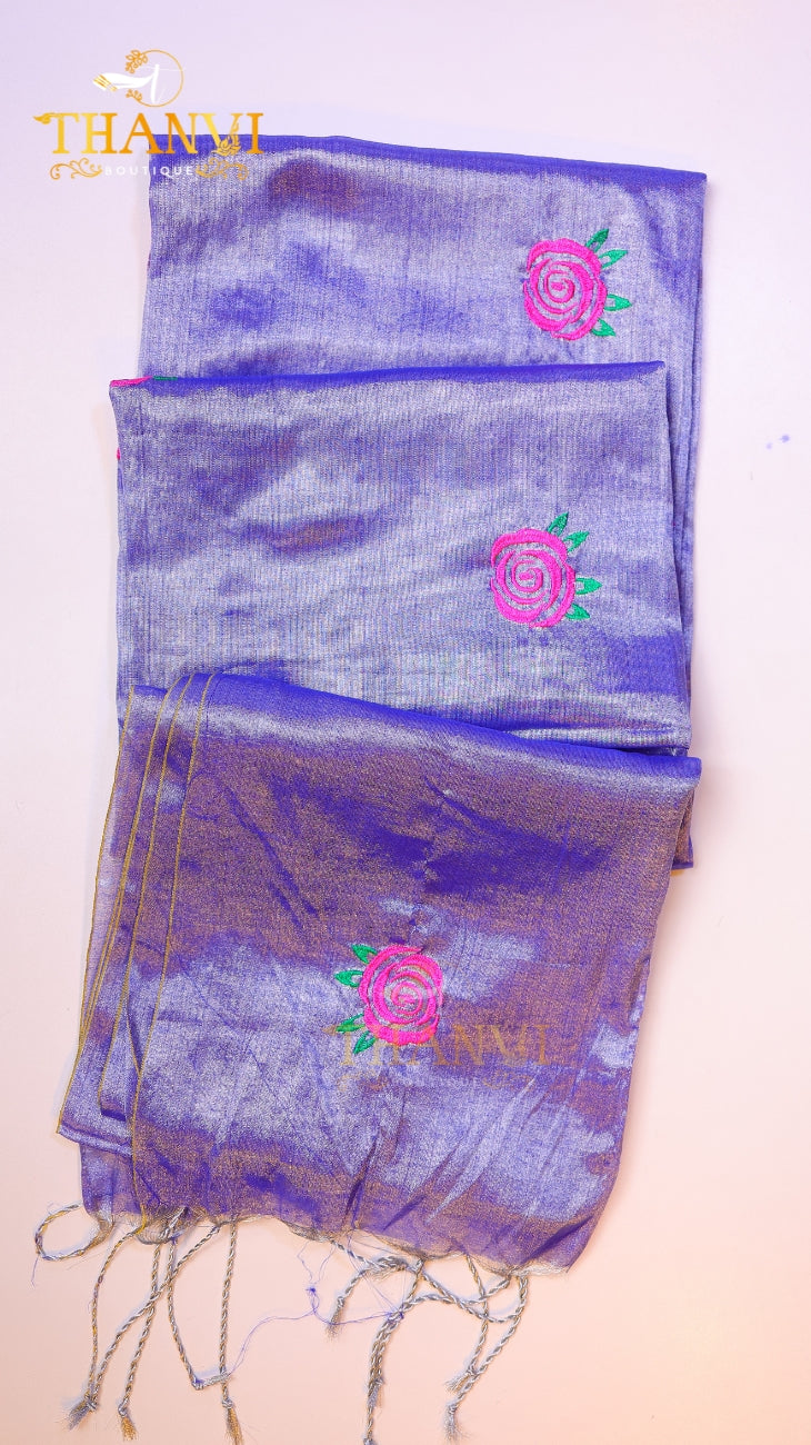 Dual Tissue EMB Saree