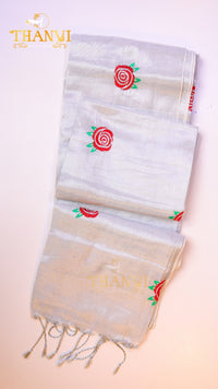 Dual Tissue EMB Saree