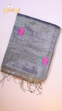 Dual Tissue EMB Saree