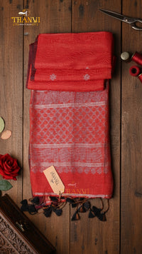 Tissue Linen Saree