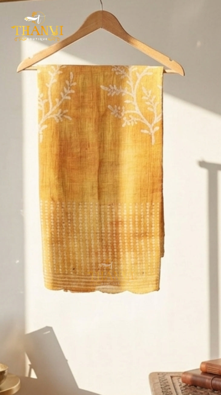 Kotta Cotton Mirror Work Saree