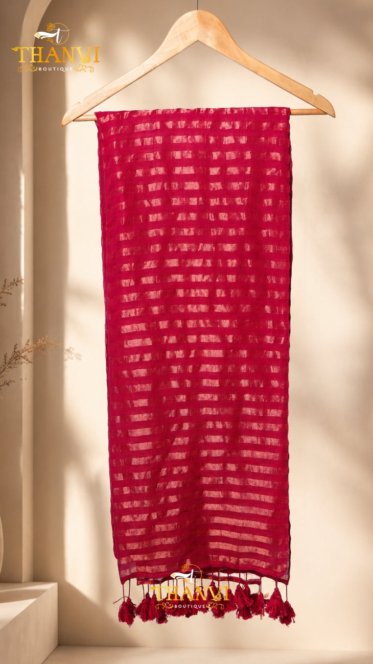 Golden Stripes Sarees