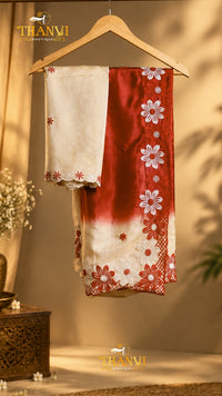 Flower Embroidery Saree