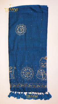 Customised Beads Work Saree