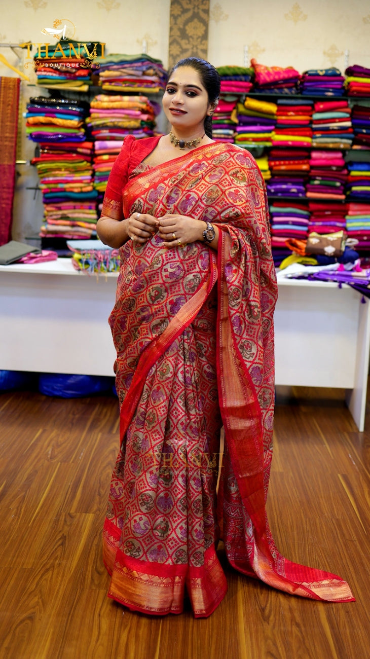 Pochampally Cotton Saree