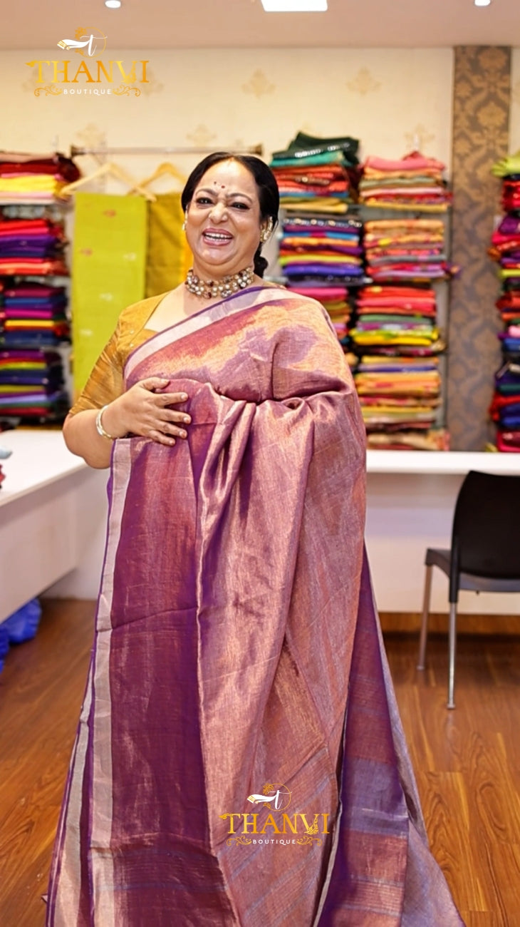 Premium metallic blend Saree