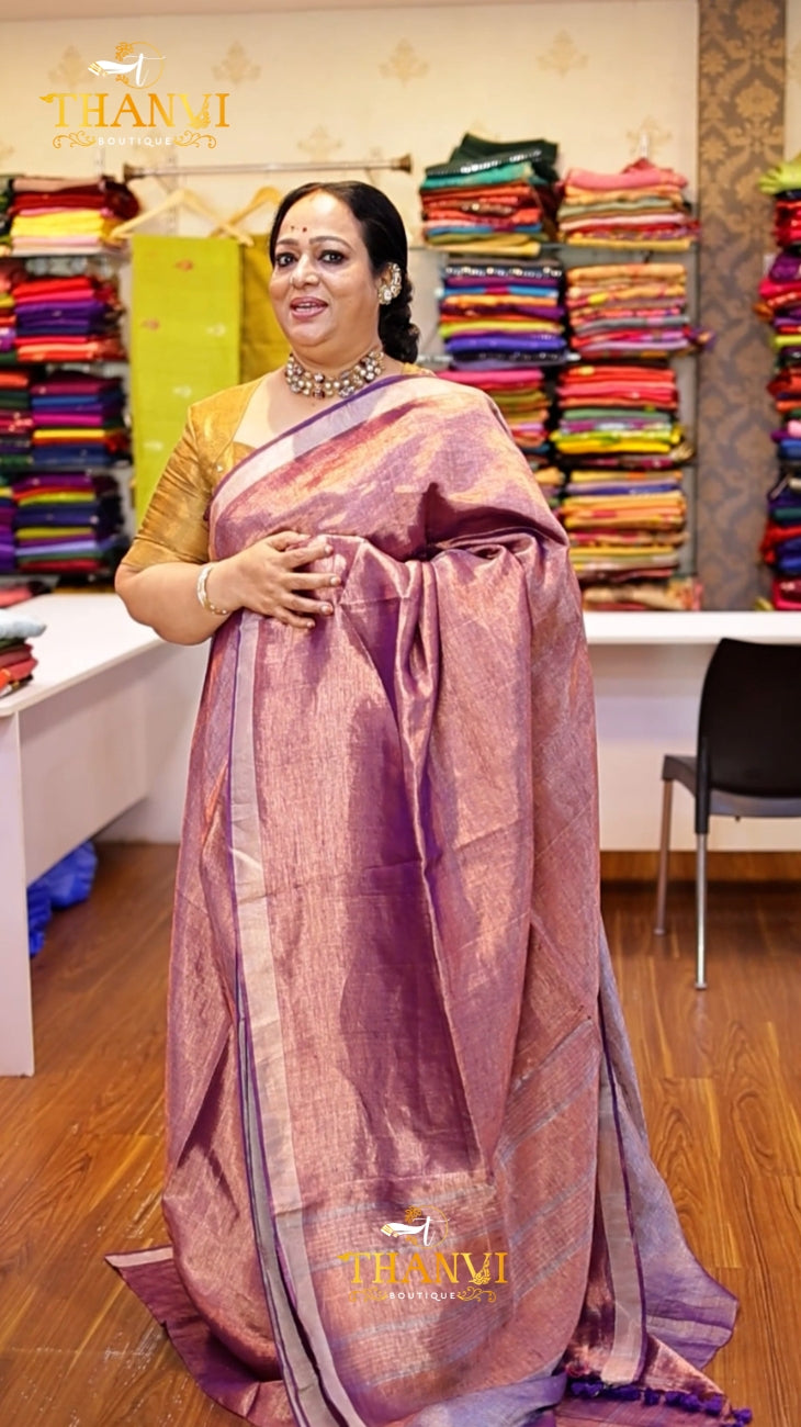 Premium metallic blend Saree