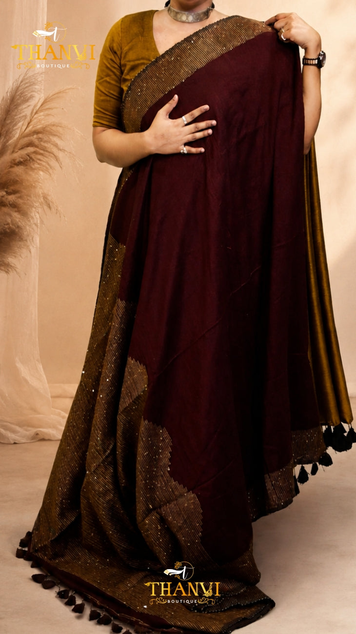 Mulberry sequence Saree