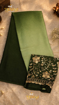 Dual Shade Georgette Saree