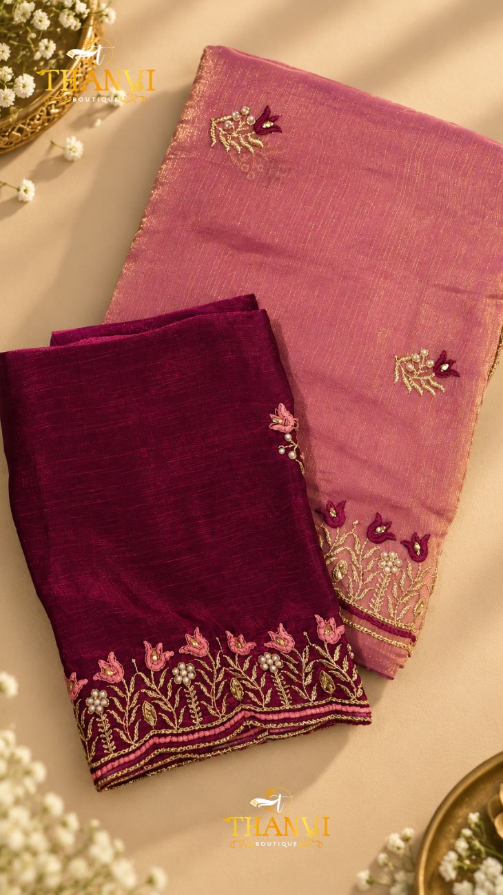 Cocktail Embroidery Saree