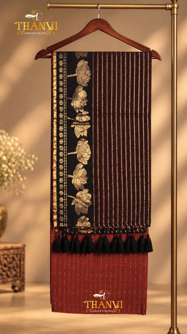 Popinse Rose Border Saree