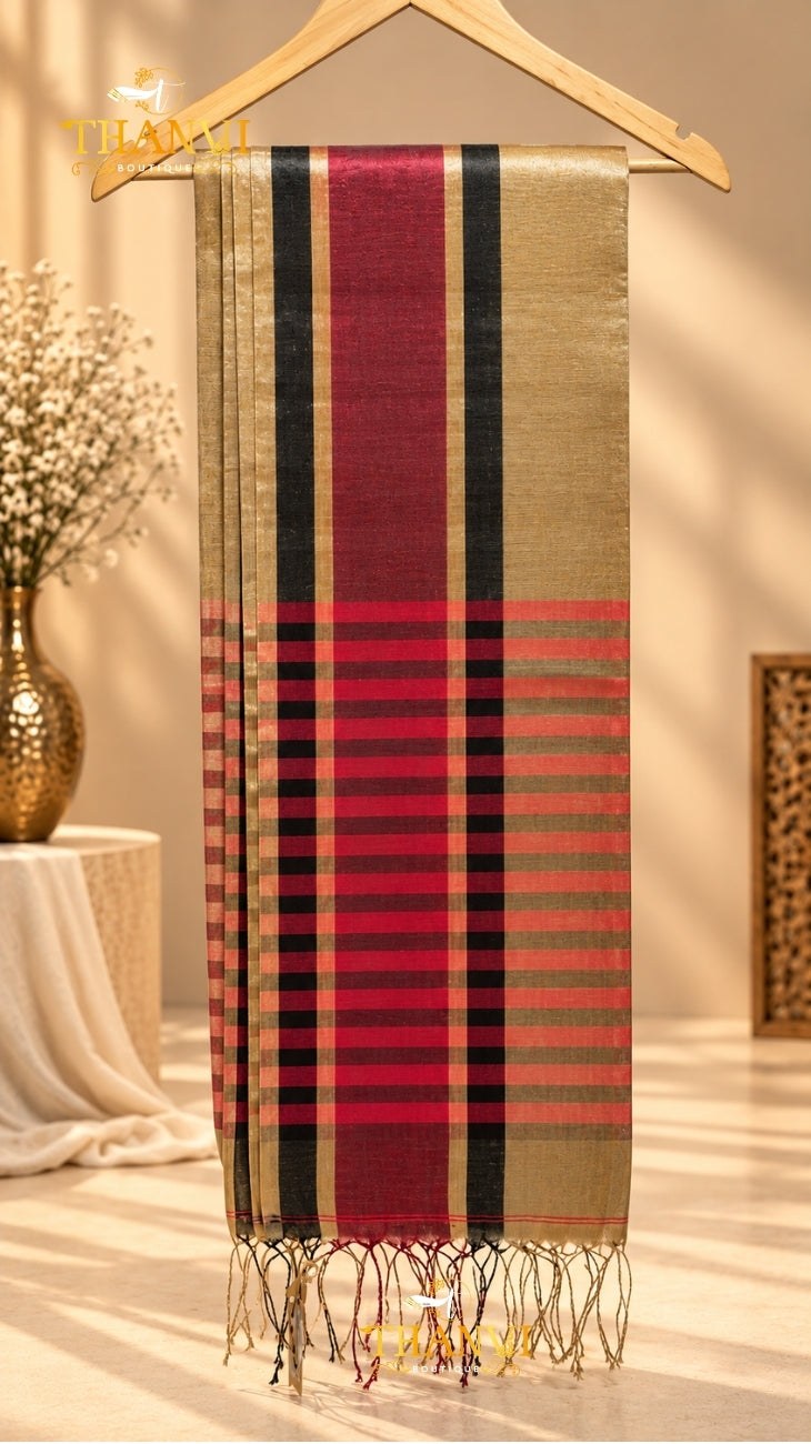 Tissue Linen Saree