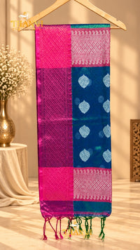 Dual tissue cotton saree
