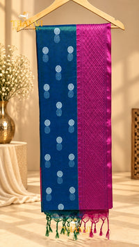 Dual tissue cotton saree