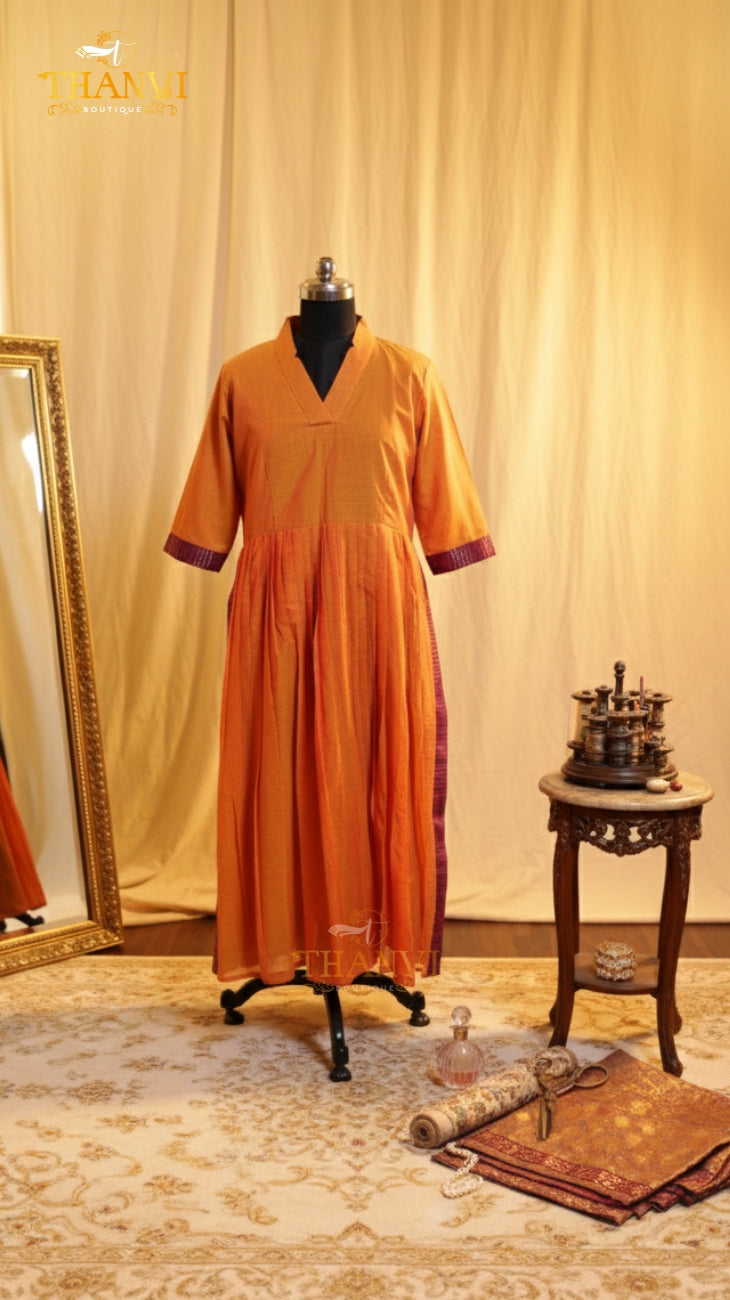 Maheshwari Cotton Kurti Set