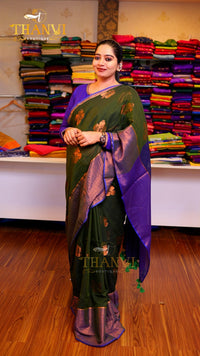 Zari Emb Stripes Border