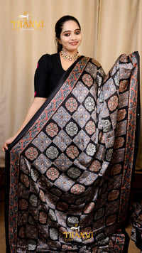 Ajarakh Modal Silk Saree