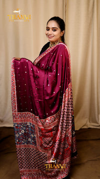 Ajarakh Modal Silk Saree